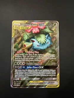 The Pokemon Company Venusaur & Snivy GX SM229 TAG TEAM Promo Holo EN - Image 1