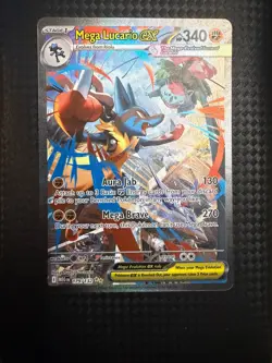 Pokemon TCG Mega Lucario EX Holo Special Illustration Rare Me01 179/132 340 HP - Image 1