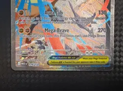 Pokemon TCG Mega Lucario EX Holo Special Illustration Rare Me01 179/132 340 HP - Image 3