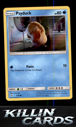 Psyduck (Holo Common) 7/18 Pokemon Common Detective Pikachu Card LP - Image 1