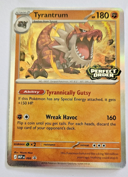 Pokemon Tyrantrum 066 Promo Perfect Order Stamped - Image 1
