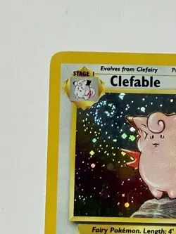 Clefable 5/130 Holo Rare MP Pokemon TCG Base Set 2 MP SWIRL - Image 2
