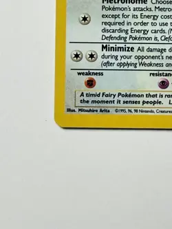 Clefable 5/130 Holo Rare MP Pokemon TCG Base Set 2 MP SWIRL - Image 5