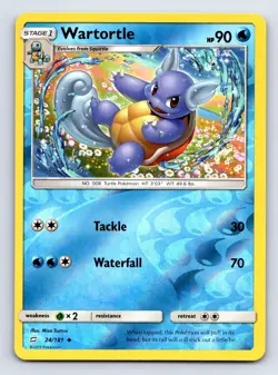 Wartortle 24/181 Uncommon Team Up Pokemon Reverse Holo Near Mint - Image 1