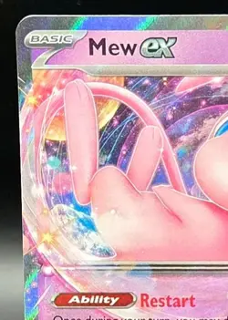 2023 Mew ex Pokemon TCG Sv:Scarlet & Violet Full Art Holo Double Rare 151/165 - Image 3