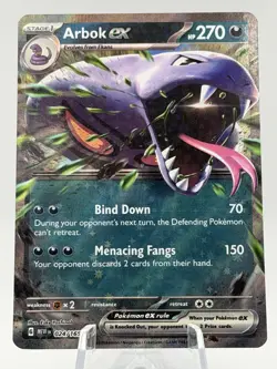 Pokemon TCG 151 Arbok ex 024/165 Double Rare Holo - Image 1