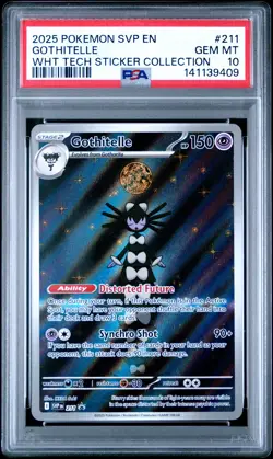 2025 POKEMON SVP EN-SV BLACK STAR PROMO #211 GOTHITELLE PSA 10 - Image 1