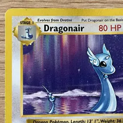 Pokemon TCG Shadowless Dragonair 018/102 Rare Base Set Regular 1999 with Bonus - Image 2