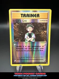 Brock's Grit 74/108 Reverse Holo, Evolutions, Pokemon, LP - Image 1