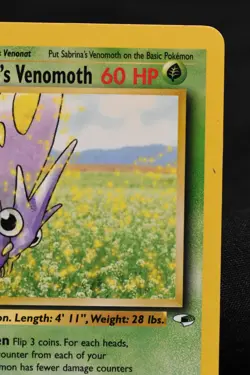 Sabrina's Venomoth 34/132 MP Gym Heroes Regular Rare Unlimited Pokemon TCG - Image 3