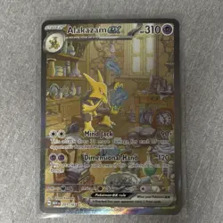 Pokemon TCG Alakazam ex Full Art Ultra Rare Holo SV 151 201/165 - Image 1