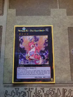 YUGIOH NUMBER 82: HEARTLANDRACO PGLD-EN025 GOLD SECRET 1ST ED NM - Image 3