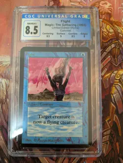 1993 Magic the Gathering LIMITED EDITION ALPHA Common Flight CGC 8.5 NM+ - Image 1