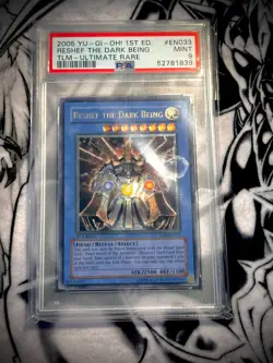 Yugioh TLM Reshef The Dark Being Ultimate rare 1st edition psa 9 - Image 1