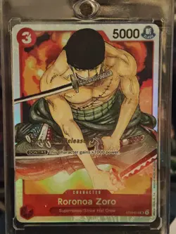 ST01-013 Roronoa Zoro SR Super Pre-Release Starter Deck Straw Hat One Piece TCG - Image 1