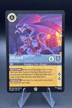 Disney Lorcana Whispers In The Well "GOLIATH" Clan Leader Legendary 173/204 - Image 1