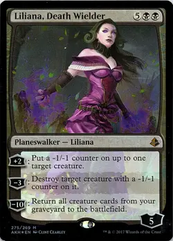 Foil Liliana, Death Wielder M 275 NM - Image 1
