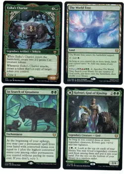 MTG - Kaldheim Lot of Green Singles (Lot of 50) New (World Tree, Kolvori, etc.) - Image 2