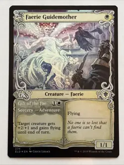 MTG Throne of Eldraine Faerie Guidemother Showcase Foil 274 NM - Image 1