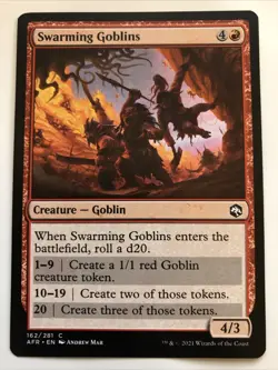 MTG Adventures In The Forgotten Realms Swarming Goblins 162/281 NM - Image 1