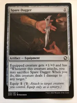 MTG Adventures In The Forgotten Realms Spare Dagger 250/281 NM - Image 1