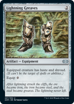 Near Mint x 1 Lightning Greaves - Foil Double Masters - Image 1