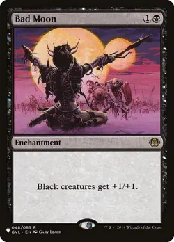 Bad Moon Regular - The List MTG-NM - Image 1