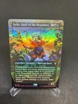 MTG Magic The Gathering Bello Bard of the Brambles Raised Foil Borderless BLC - Image 2