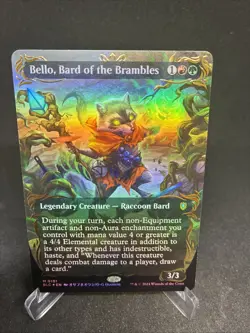 MTG Magic The Gathering Bello Bard of the Brambles Raised Foil Borderless BLC - Image 5