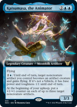 x1 Katsumasa, the Animator - Extended Art R MTG Commander: Kamigawa: Neon Dynast - Image 1