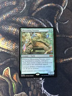 Blossoming Tortoise FOIL Mythic Wilds Of Eldraine MTG 163 - Image 1
