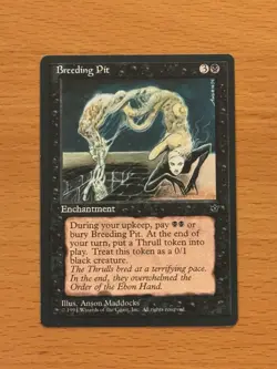 Breeding Pit NM+ NEVER PLAYED MTG Chronicles Magic 1995 VINTAGE FREE SHIPPING - Image 1
