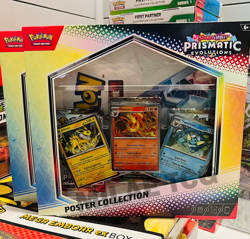 Pokemon Prismatic Evolutions Poster Collection Box SEALED SV PRE TCG New - Image 1