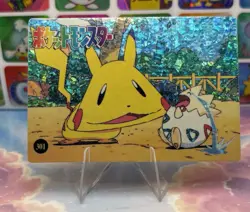 Pokemon Pikachu HOLO Vintage Pocket Monsters Prism Sticker 1998 Bandai Ninetndo - Image 4