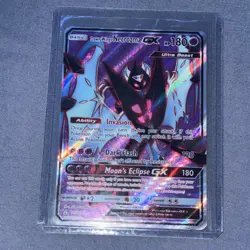 Pokemon Dawn Wings Necrozma GX 143/156 Ultra Prism Ultra Rare Full Art Holo - Image 1