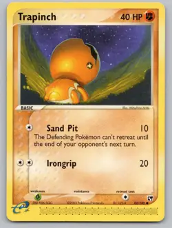 Trapinch 82/100 Common Sandstorm Pokemon Lightly Played - Image 1