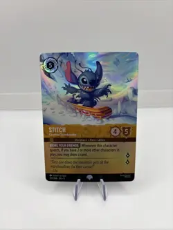 Stitch-Carefree Snowboarder Epic Disney Lorcana Foil 207/204 English - Image 1