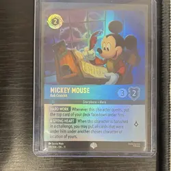 Lorcana Mickey Mouse-Bob Cratchit Storyborn Hero 219/204 Foil - Image 1