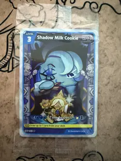 Shadow Milk Cookie P-063 ENGLISH Cookie Run Braverse TCG Official Promo Card NM - Image 1