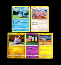 Pokemon ASAKO ITO Crochet Art Collection SUN & MOON Set Series NON HOLO Card Lot - Image 1