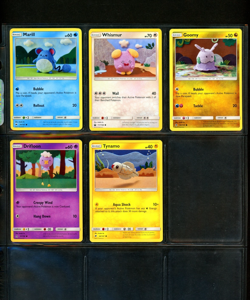 Pokemon ASAKO ITO Crochet Art Collection SUN & MOON Set Series NON HOLO Card Lot - Image 2