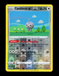 2021 Pokemon CASTFORM Chilling Reign REVERSE HOLO Crochet Card 121/198 Asako Ito - Image 1