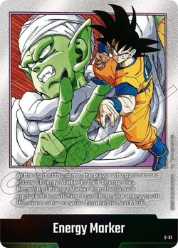 Bandai Energy Marker E-51 Marker Son Goku Piccolo - Dragon Ball Super Card Game - Image 1