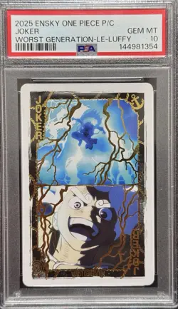 PSA 10 Ensky One Piece Joker Luffy Worst Generation Card 2025 GEM MT - Image 1