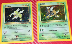 Jungle Slasher Duo Holo 2 Card Set Scyther Pinsir 9/10 Rare Near Mint NM Vintage - Image 1