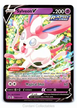 Sylveon V SWSH202 - SWSH Black Star Promo - Pokemon Card - Near Mint - Image 1