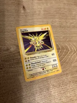 Pokemon TCG Zapdos Holo Rare Base Set Card 16/102 Unlimited LP - Image 3