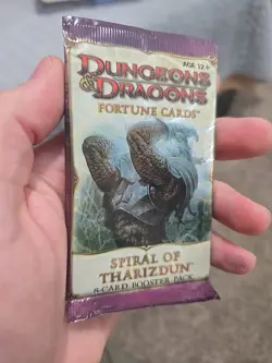DUNGEONS AND DRAGONS FORTUNE CARDS SPIRAL OF THARIZDUN BOOSTER PACK New *Sealed* - Image 3