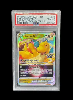 Dragonite VSTAR SWSH236 SWSH: Sword & Shield Promo Cards Holo PSA 10 - Image 1