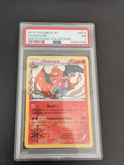 Pokemon Charizard Holo RC5/RC32 Radiant Collection Generations 2016, PSA 7, NM - Image 3